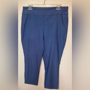 Tribal women’s size 14, Pull On ankle length Blue Trousers